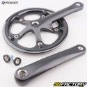 Pedivela de bicicleta &quot;fixie&quot; Prowheel 42 mm preta, 170 dentes, coroa única