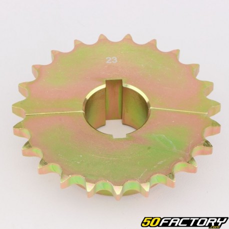 Coroa 23 dentes aço 428 Ø30 mm 2 peças karting KZ