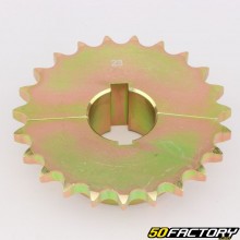 Couronne 23 dents acier 428 &Oslash;30 mm 2 parties karting KZ
