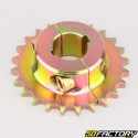 Corona 24 denti acciaio 428 Ø30 mm 2 pezzi karting KZ