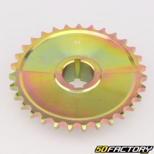 Couronne 31 dents acier 428 &Oslash;30 mm 2 parties karting KZ