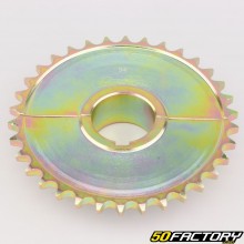 Corona 34 denti acciaio 428 Ø40 mm 2 pezzi karting KZ