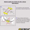 Catena per bicicletta 1 velocità 112 maglie KMC 1 HV410 argento e bronzo