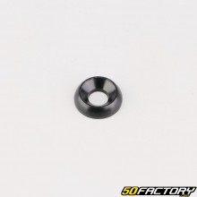 Gefräste Aluminiumscheibe zur Kartsitzbefestigung Ø8x22 mm schwarz (pro Stück)