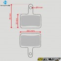Pastilhas de freio de bicicleta de metal sinterizado tipo Shimano Deore BR-M575, BR-M525... M-Wave