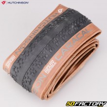Neumático de bicicleta 700x45 (45-622) Hutchinson Caracal Hardskin TLR paredes laterales marrones con cuentas flexibles