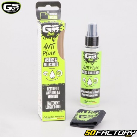 GS27 Spray de chuva 75ml para viseiras e óculos com microfibra
