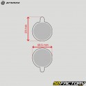 Organic bicycle brake pads type Zoom DB 250, 350, 450, 550 Promax