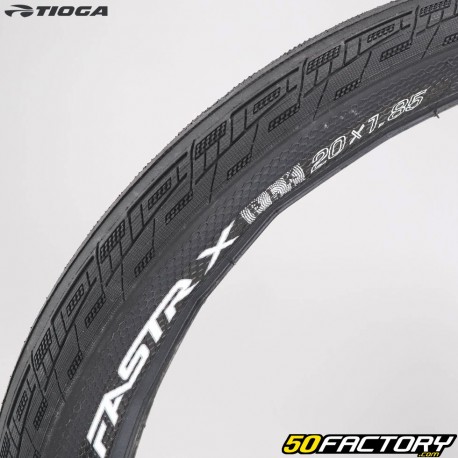 20x1.85 (47-406) Tioga FAS bicycle tireTR X BLK LBL