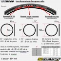 Pneu de bicicleta Vee Tire Co Crown Gem 24x2.25 (57-507) com paredes laterais bege