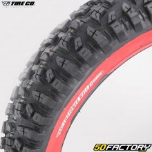 Pneu de bicicleta preto e vermelho Vee Tire Co Terrenza 20x4.50 (115-406)