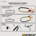 Belt Piaggio Fly,  Liberty,  Typhoon... 50 2T, 4T 18.5x826 mm Movendis