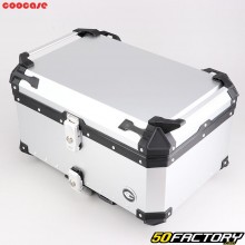 Top case 60L aluminum motorcycle, scooter universal Coocase X3 gray (with platinum)