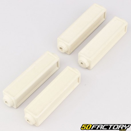 Lyotard type pedal pads Peugeot, Motobécane, Solex... cream gray