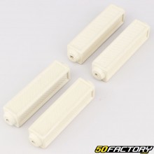 Lyotard type pedal pads Peugeot, Motobécane, Solex... cream gray