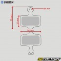 Organic bicycle brake pads type Sram, Avid X0, XX... Union DBP-44