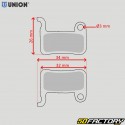 Shimano XTR BR-M975... Union DBP-17 organic bicycle brake pads