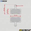 Shimano Deore BR-M615... Union DBP-52 organic bicycle brake pads
