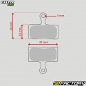 Semi-metallic bicycle brake pads type Shimano Deore BR-MXNUMX... Galfer Standard