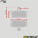 Sram Code R semi-metallic bicycle brake pads (since 2018)... Galfer Standard