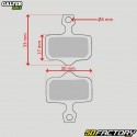 Semi-metallic bicycle brake pads type Sram, Avid X0, XX... Galfer Standard