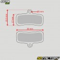 Plaquettes de frein semi-métal vélo type Shimano Saint BR-M820, BR-M810... Galfer Standard