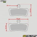 Semi-metallic brake pads for E-bikes, Avid X0 type Trail, Sram Guide R... Galfer