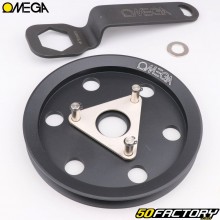 Placa de polea de embrague (mordazas originales, Doppler ...) Peugeot  XNUMX SPX, RCX , Clip... Omega negro