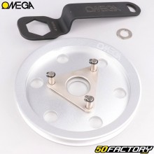 Placa de polea de embrague (mordazas originales, Doppler ...) Peugeot  XNUMX SPX, RCX , Clip... Gris omega
