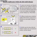 Catena per bicicletta Contec C.11{1} a 116{3} velocità e 11{2} maglie, argento e nero