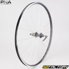 Ruota posteriore per bicicletta da 28&quot; (19-622) per cassetta in alluminio PNA 8/9V nera (sgancio rapido)