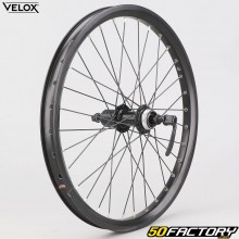 Rueda trasera de 20&quot; (27-406) para cassette 8/9/10/11V Vélox Mach1 Kargo XL aluminio negro (liberación rápida)