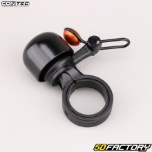 Timbre para bicicleta y patinete Contec Diamond Bing negro y naranja