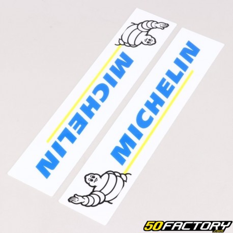 Pegatinas para horquilla, guardabarros... Michelin blanco 200 mm (par)