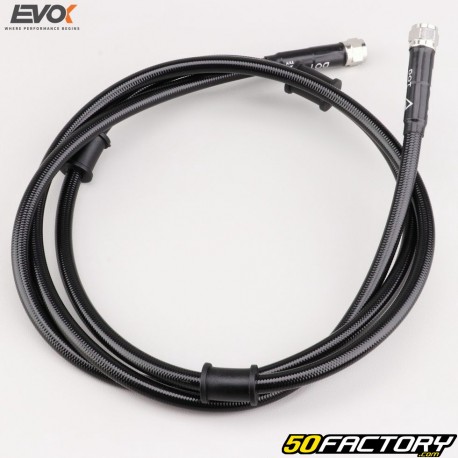Universal brake hose 145 cm aviation type EvoK black