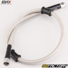Universal brake hose 55 cm aviation type EvoK gray