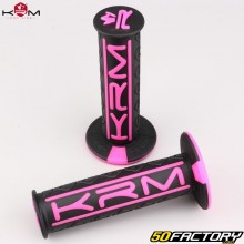 KRM Motorradgriffe Pro Ride schwarz und rosa