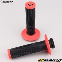 Scott motorcycle grips SX II Lock-On black and red