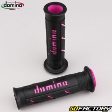 Manopole per moto Domino A250 nero e rosa