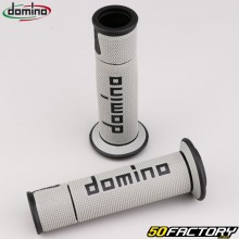 Manopole per moto Domino 450 Strada-Racing Gripgrigio e nero s