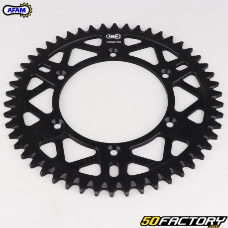 Rear sprocket 50 aluminum teeth 520 Yamaha YZ 125, YZF 250, 450 ... Afam (anti-mud)