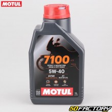 Engine oil 4T 5W40 Motul 7100 100% Synthesis 1L