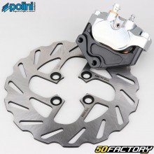 Disco freno anteriore MBK Booster... &Oslash;200 mm avec patte de d&eacute;port et &eacute;trier Polini (kit gros diam&egrave;tre)